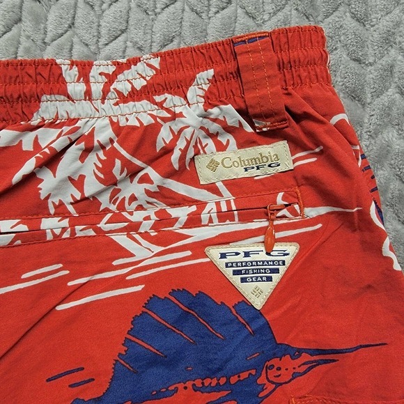 Columbia PFG Super Backcast Hawaiian Marlin Water Shorts FM-4542 Mens XL (6") - Picture 10 of 11